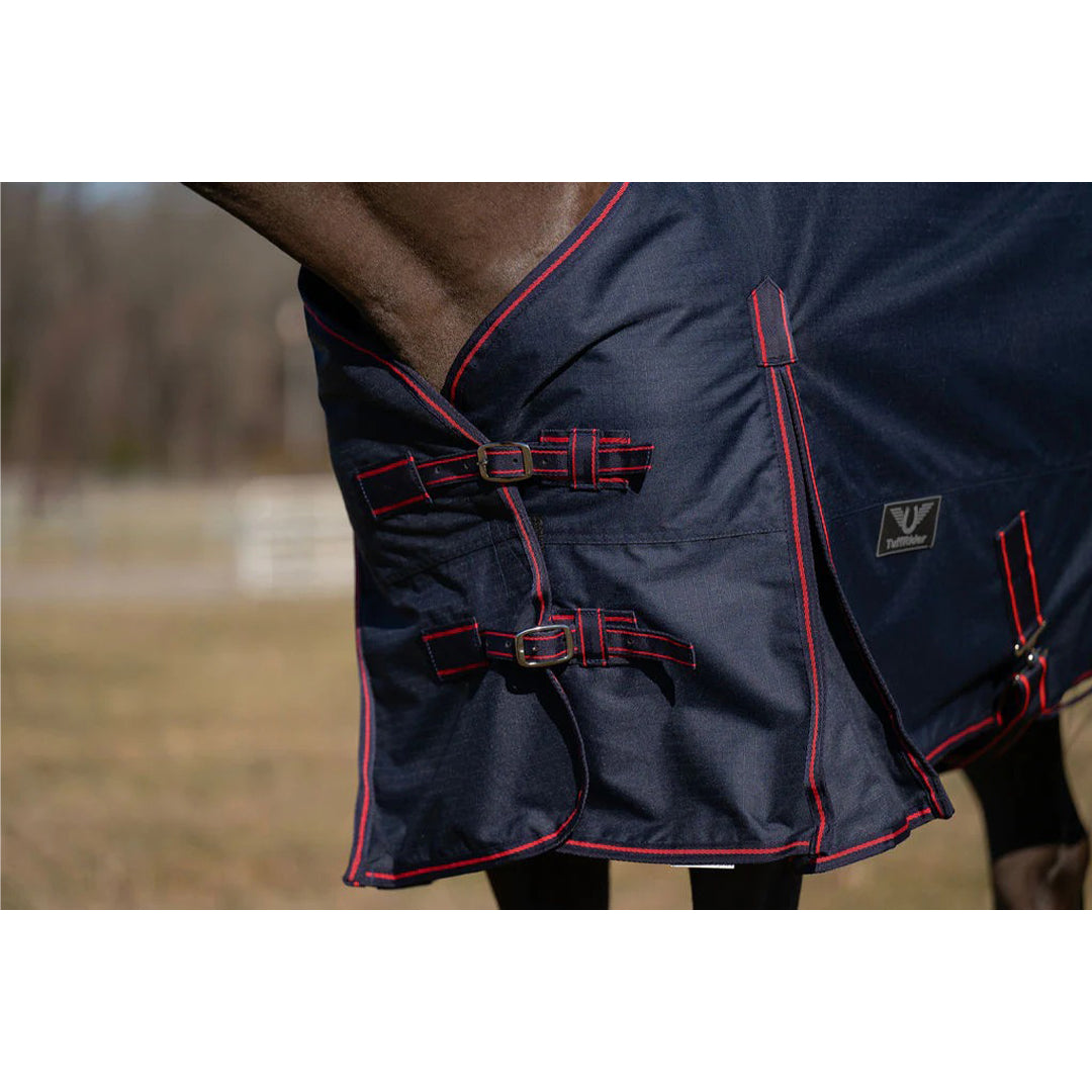 TuffRider 600 D Ripstop Standard Neck Light Weight Turnout Blanket with 100 GSM Fill