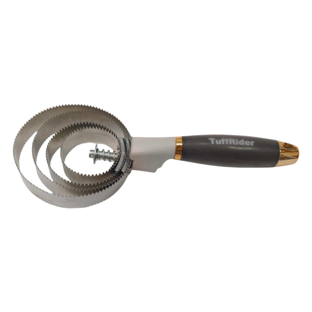 Tuffrider Metal Curry Comb with Soft Gel Grip