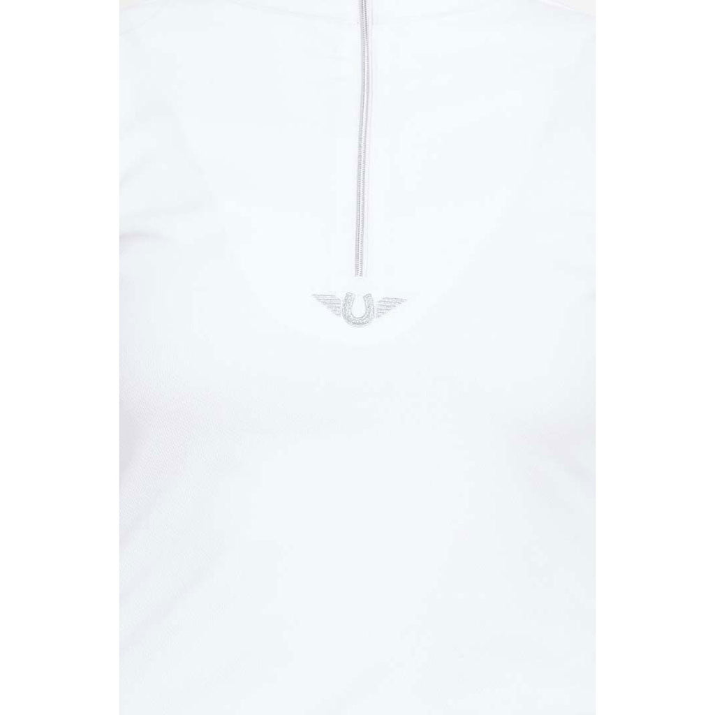 TuffRider Ladies Long Sleeve Ventilated Technical Sport Shirt – UV Protection, Quick-Dry, Mesh Undersleeves