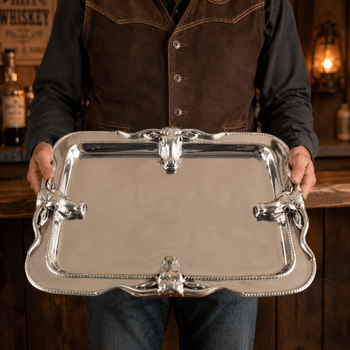 Longhorn Platter Large