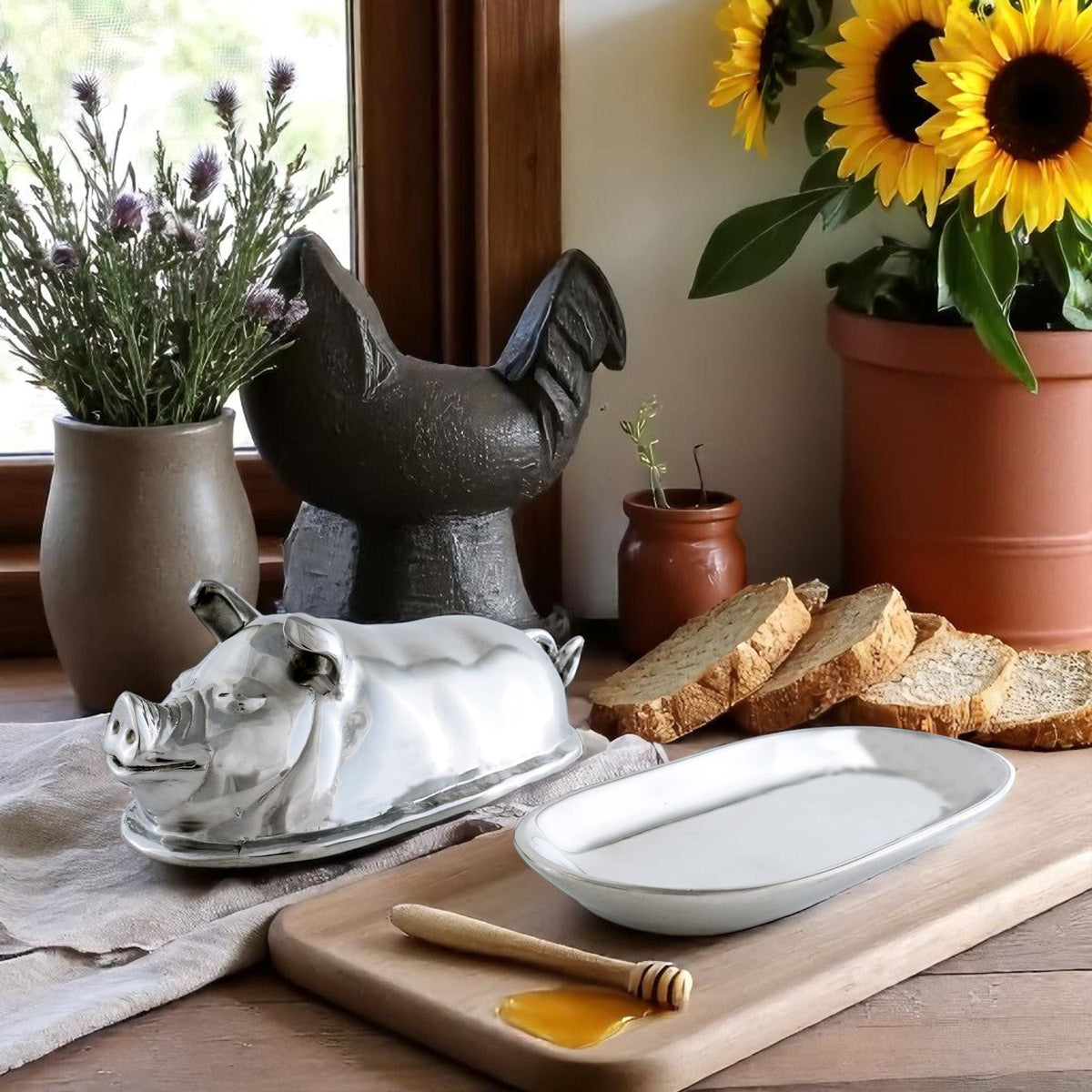 Pig Butter Dish