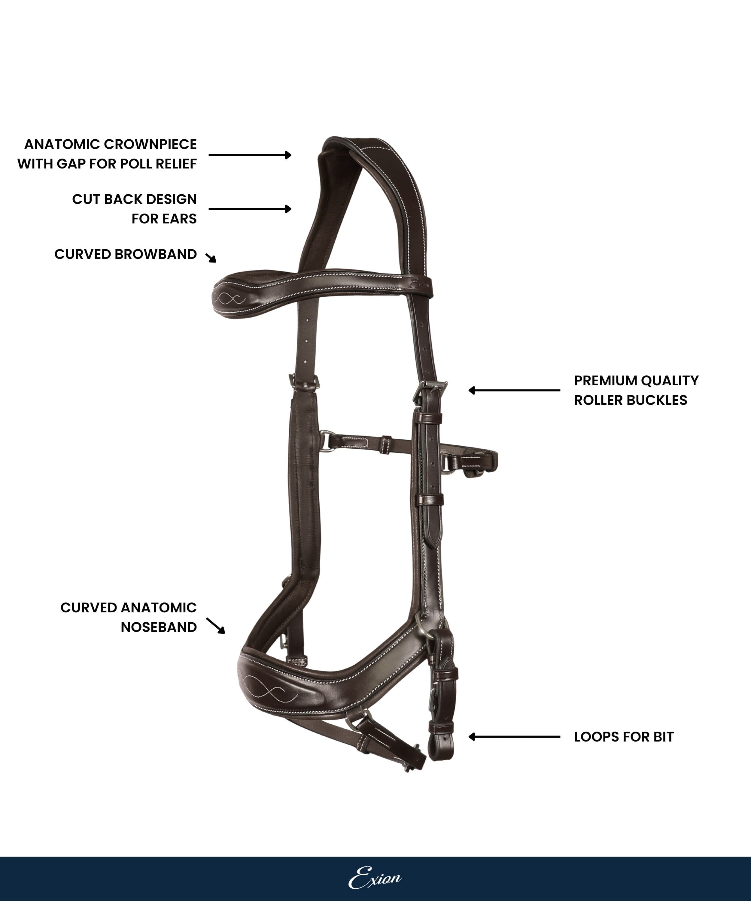 ExionPro 'Auriga' Anti-Pressure Bridle with Reins
