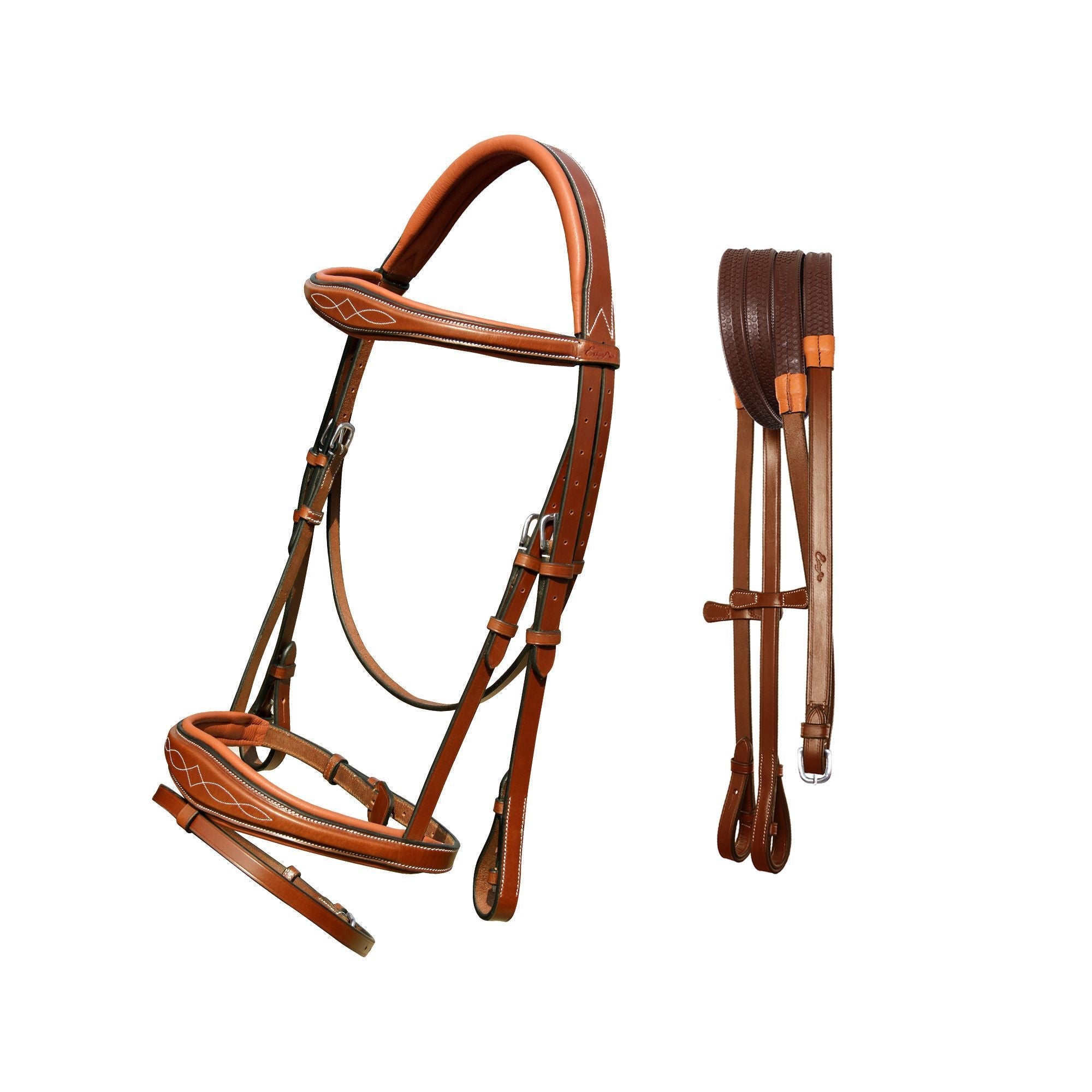 ExionPro 'Perseus' Anatomical Jumping Bridle with Reins