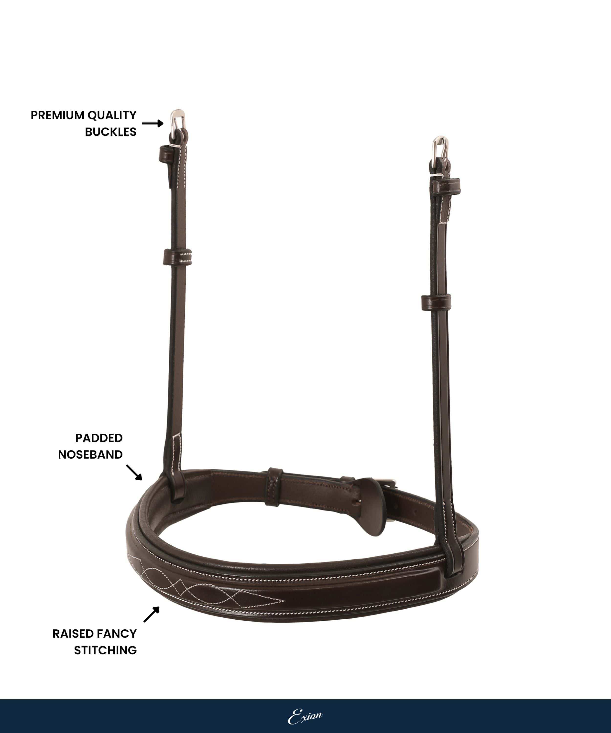 Replacement Noseband of ExionPro 'Hercules' Padded Hunter Bridle