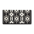1463-11 Two X Two 38x34 New Zealand Wool Saddle Blanket BLACK WHITE GREY