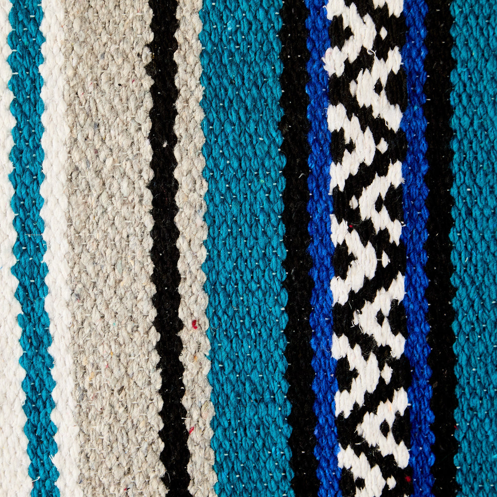 1302-7 Hogan 30x60 Acrylic Blend Saddle Blanket Turquoise