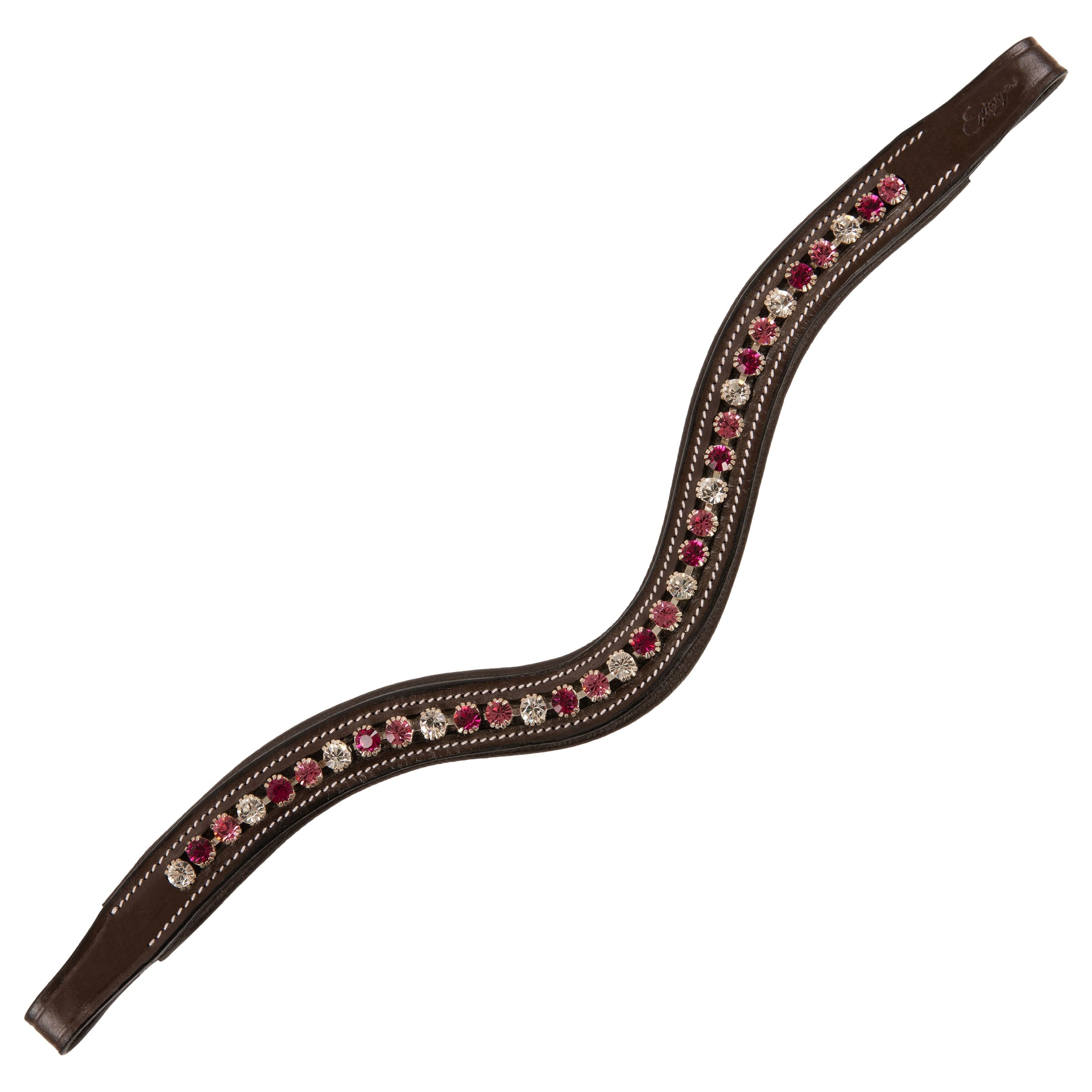 ExionPro Designer Clear, Light Rose & Fuchsia linked Crystal Browband