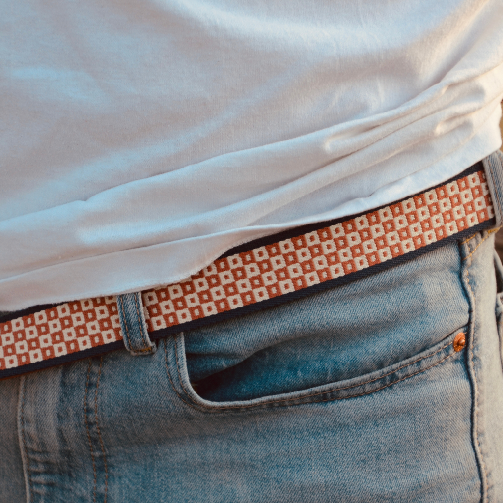 Aztec Checker Belt