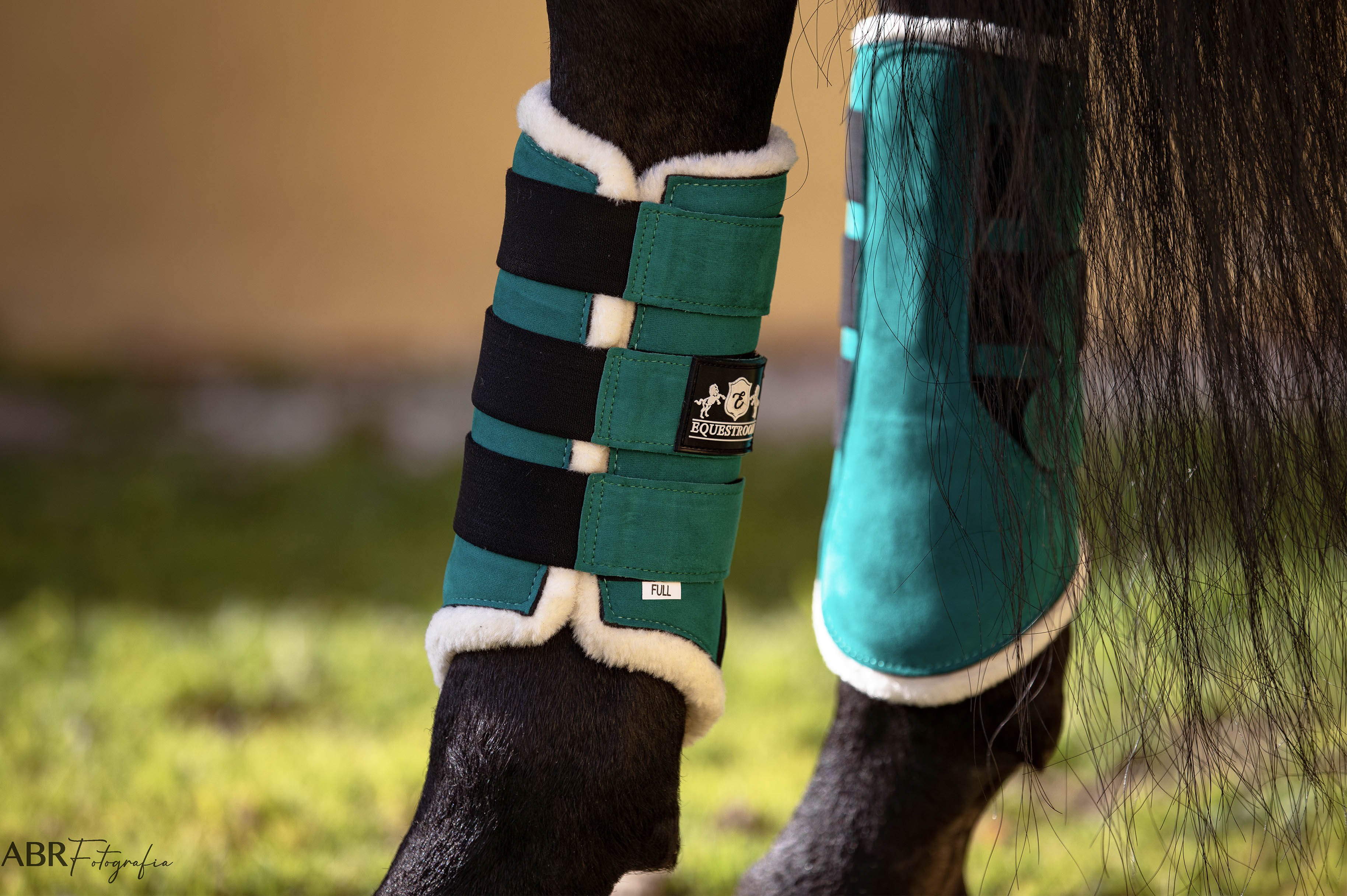 Teal Brushing Boots