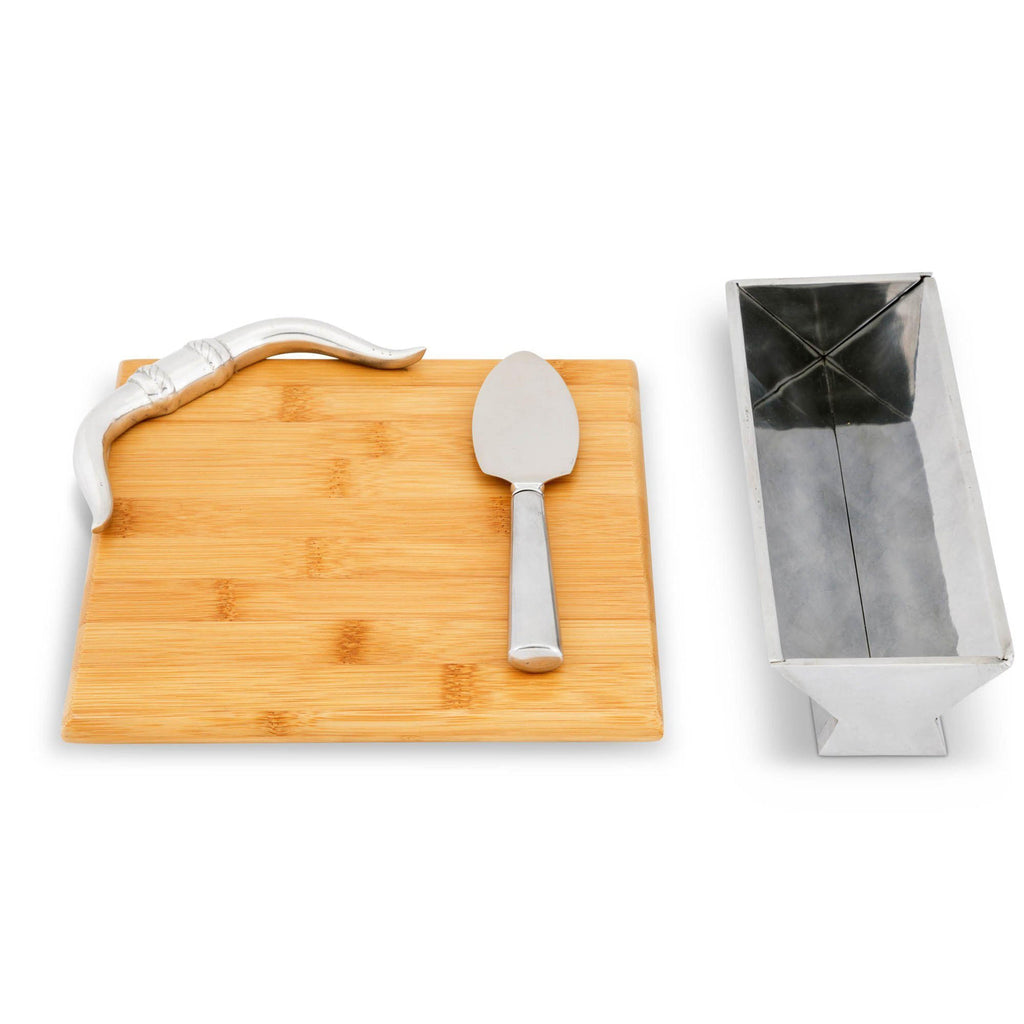 Longhorn Bamboo Cheese Set