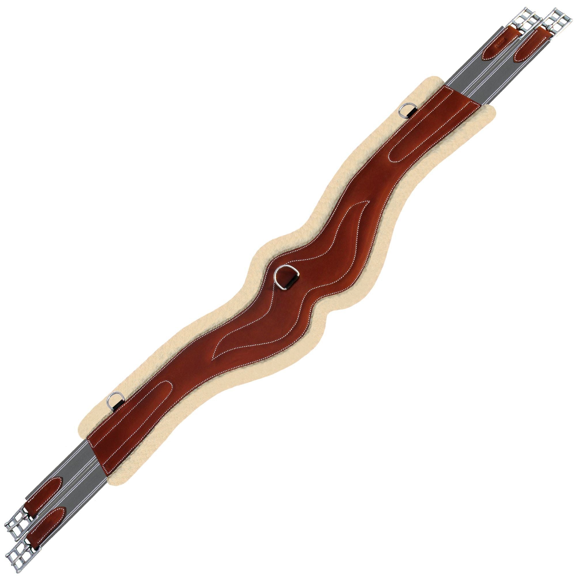 ExionPro 'AdaptLine' Wave Girth - Grey Elastic with White Lines