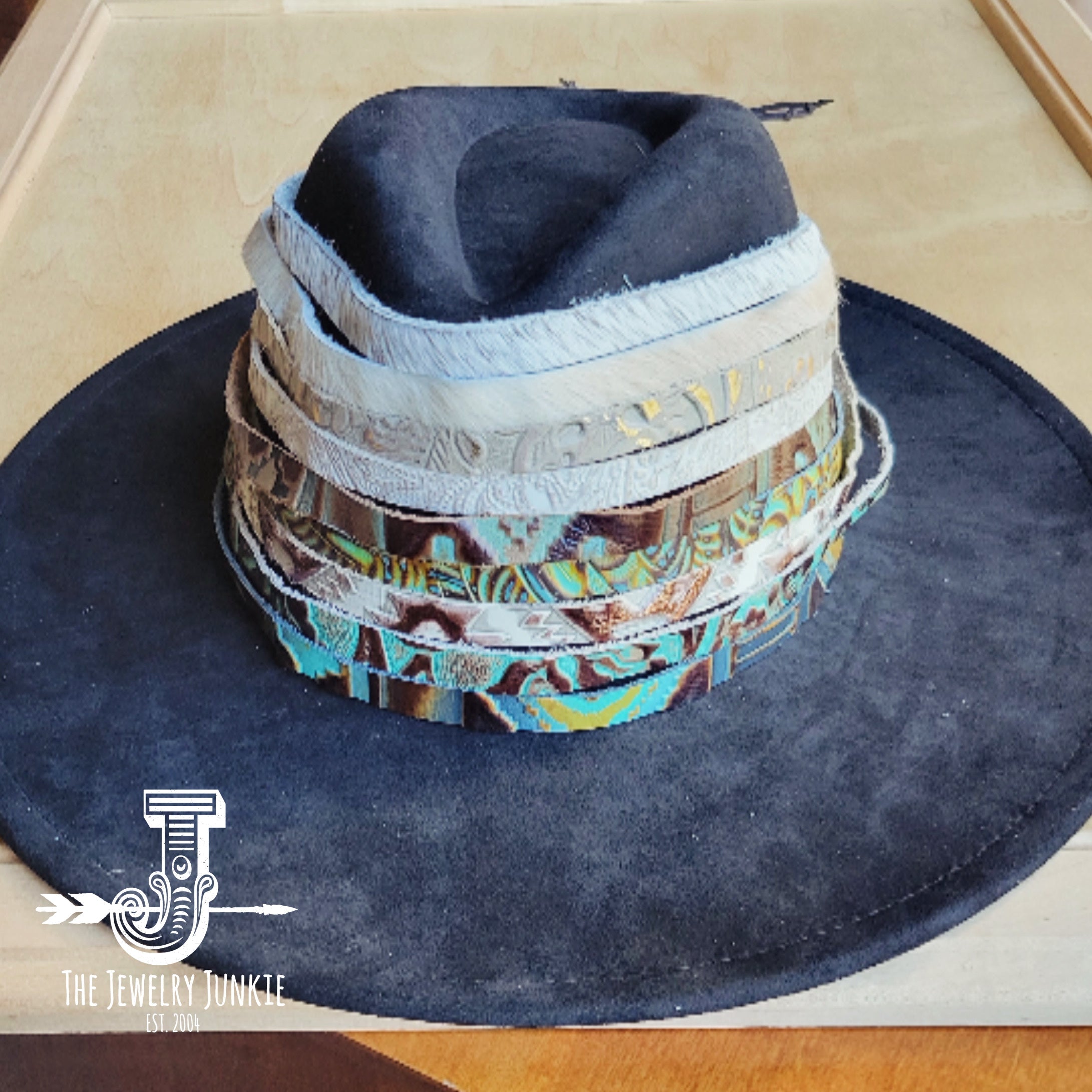 **Leopard Hair-On-Hide Leather Hat Band Only 950r