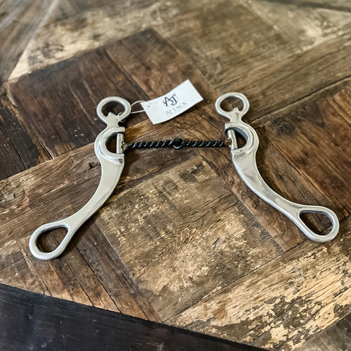 AJ Tack Sweet Iron Twisted Wire Grazing Bit, 5"