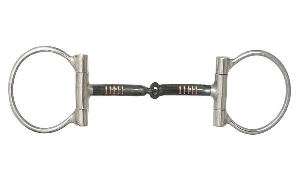 AJ Tack Dee Ring Smooth Snaffle Bit