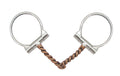 AJ Tack Offset Dee Ring Twisted Wire Bit