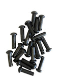 AJ Tack Black Spur Rowel Pins - 10 Pairs
