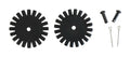 AJ Tack 2" 20 Point Rowel Package