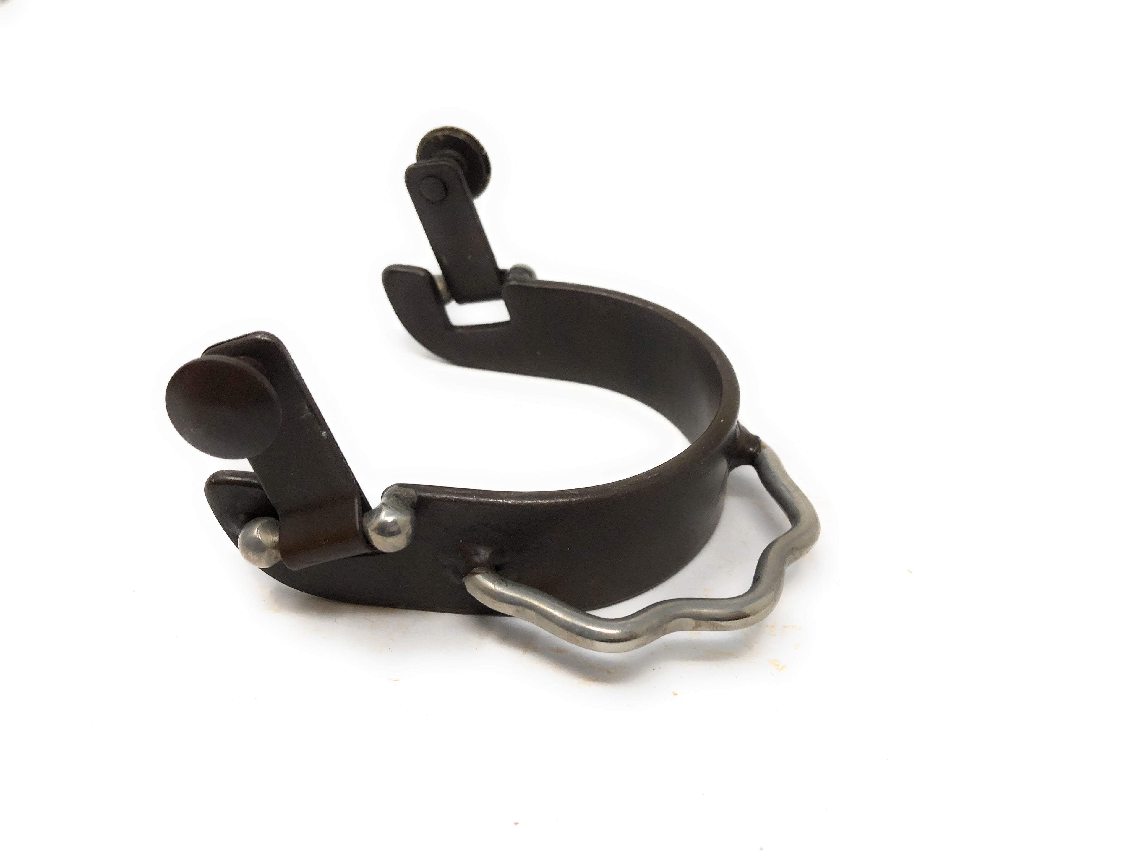 AJ Tack Men's Antique Brown Three Cross Bumper Spurs