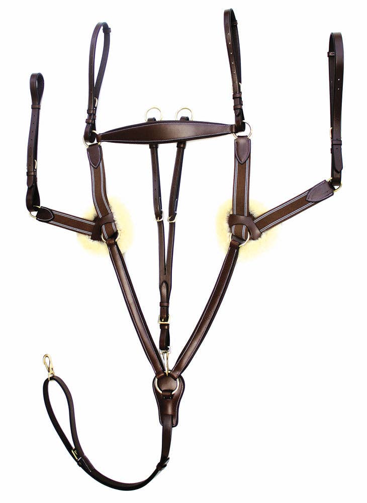 Henri de Rivel Pro 5 Point Elastic Breastplate Martingale