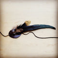 **Black and Gold Feather Band 983e