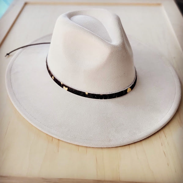 **Mixed Metallic Leather Hat Band Only 984d