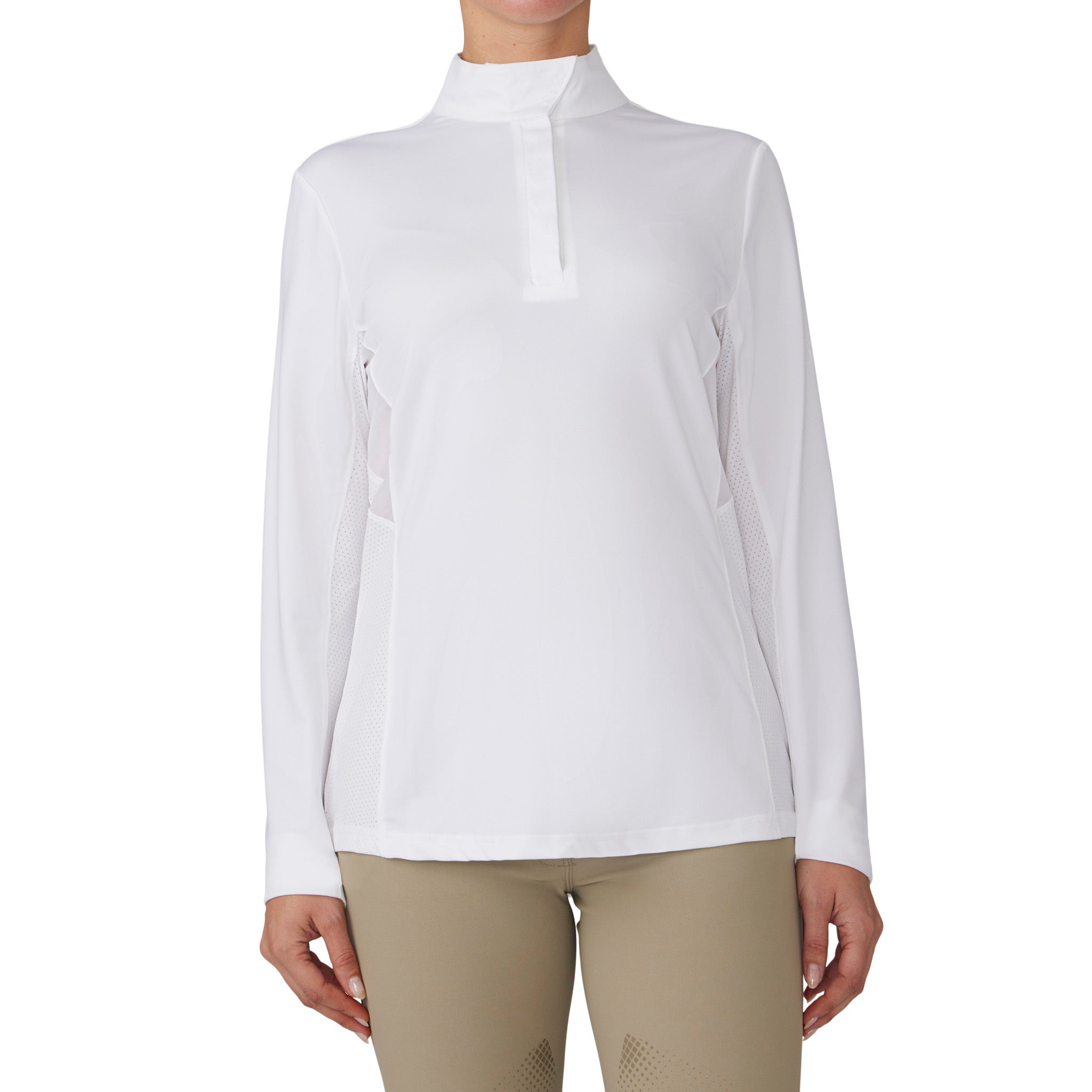 Women's Signature Show Shirt Long Sleeve - White