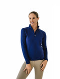 Quarter-Zip Long Sleeve Sunshirt - Navy