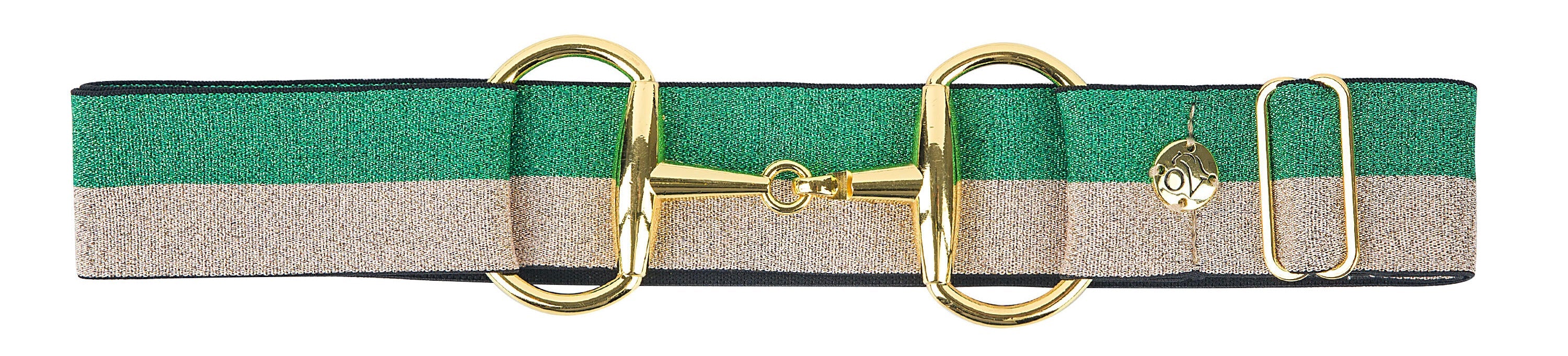 Bit Buckle Glitter Belt - Hunter Gold