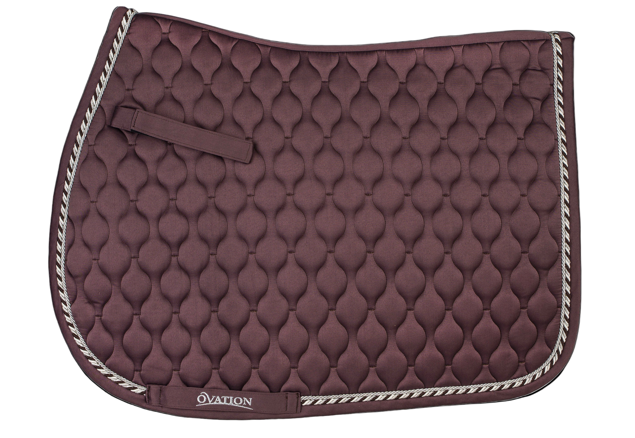 Quilted Satin All-Purpose Saddle Pad - Deepest Plum