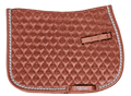 Embossed Leopard Satin All-Purpose Saddle Pad