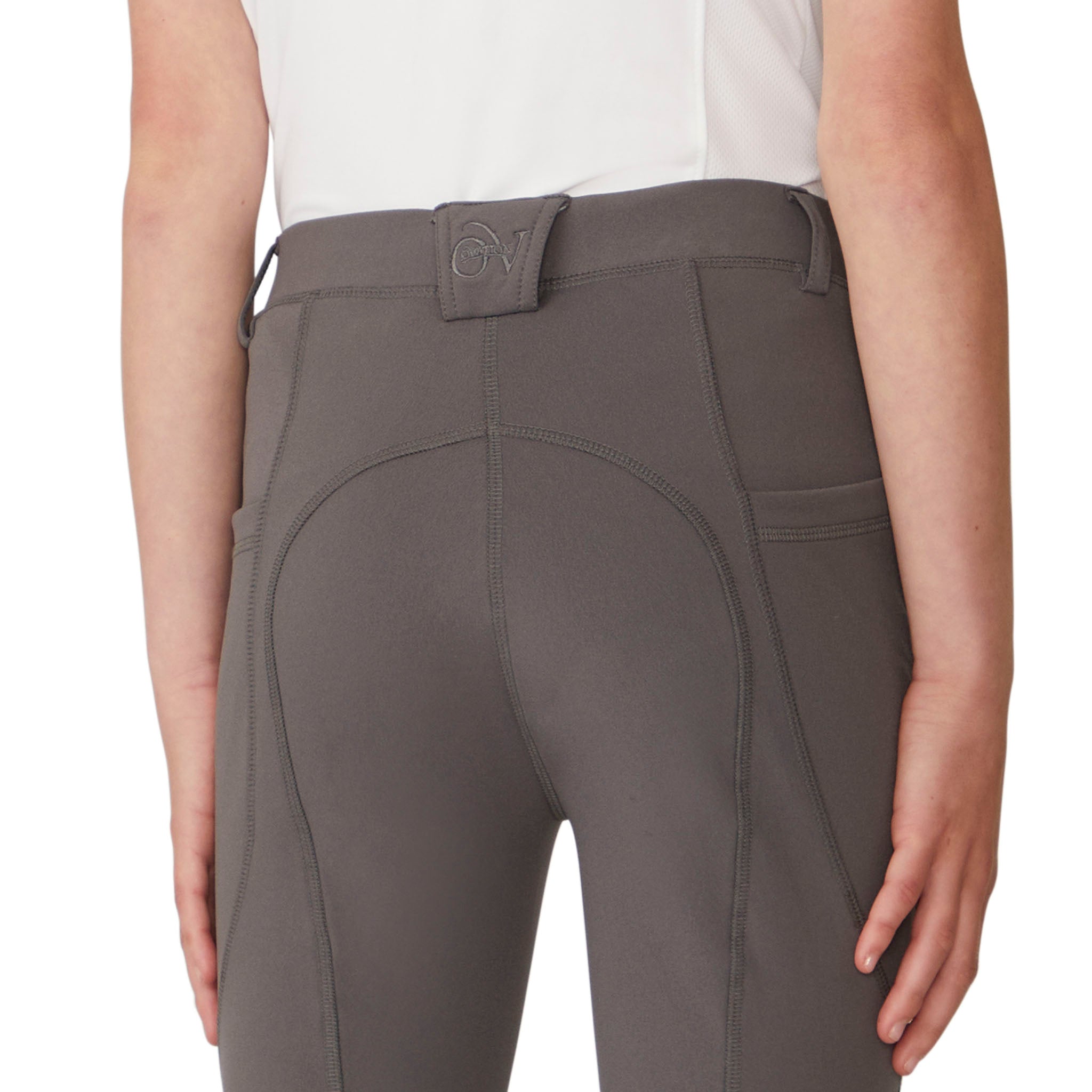 Girls' Equinox Silicone Knee Patch Winter Breech - Neutral Beige