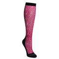 Kids' Footzees Boot Sock - Orchid Vintage Reins
