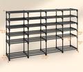 Multi Layers - Shoe Rack Organizer Column Storage Shelf Entryway w/ Hooks