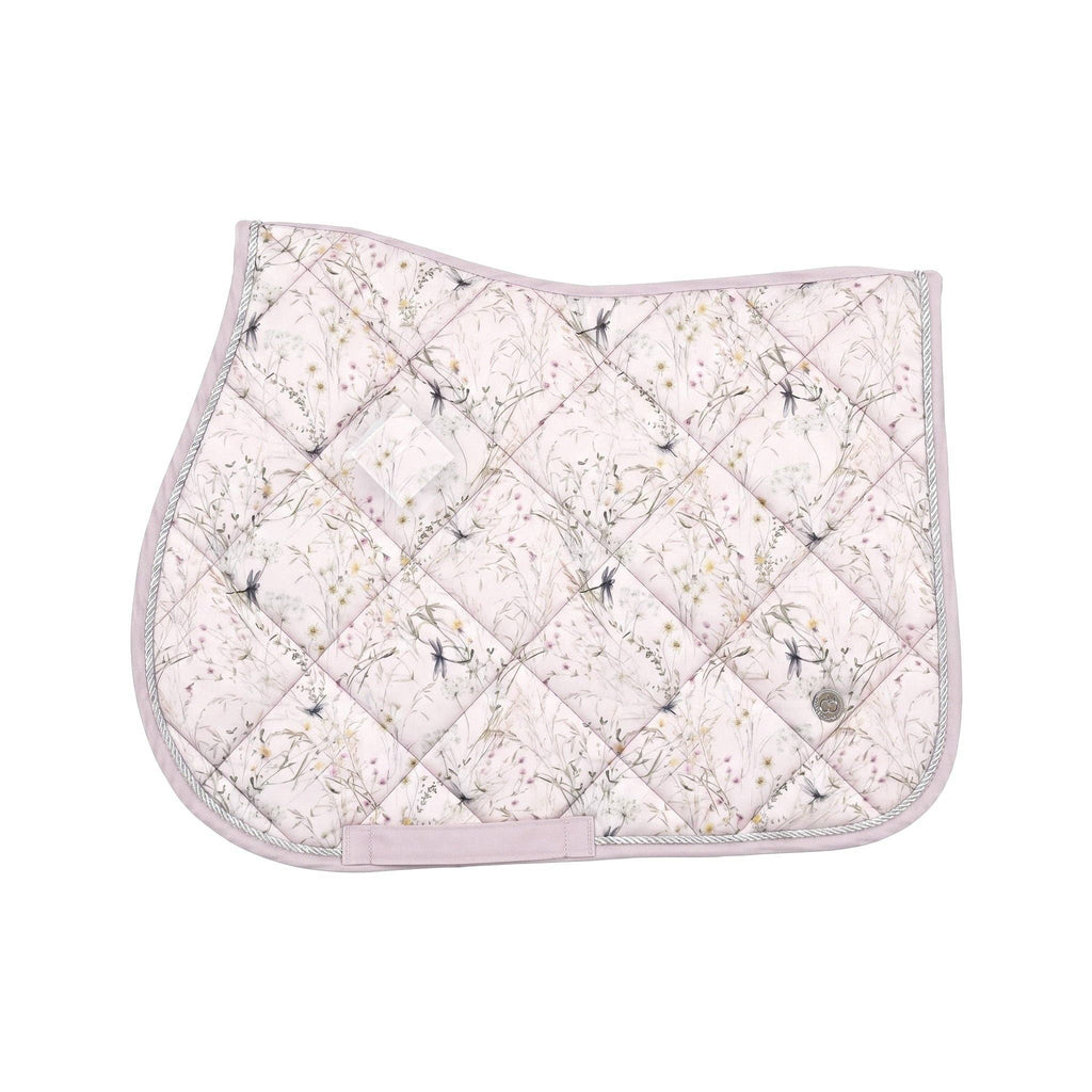 Dapplebay Dragonfly Meadow Jump Saddle Pad-Light Pink