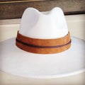Wide Genuine Tan Suede Hat Band Only 954i