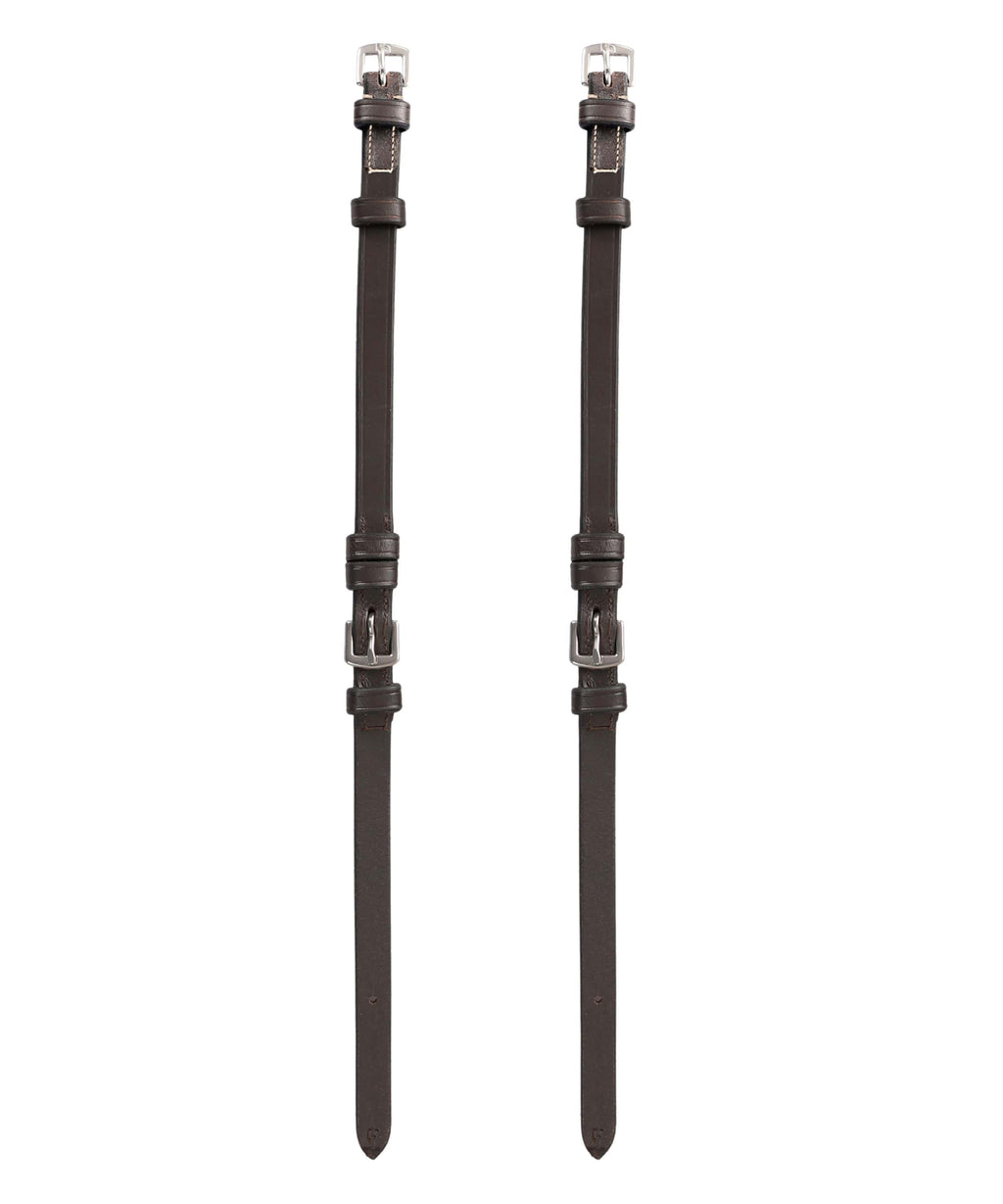 ExionPro Bridle Cheek Pieces With Buckle Fastening - White Stitching