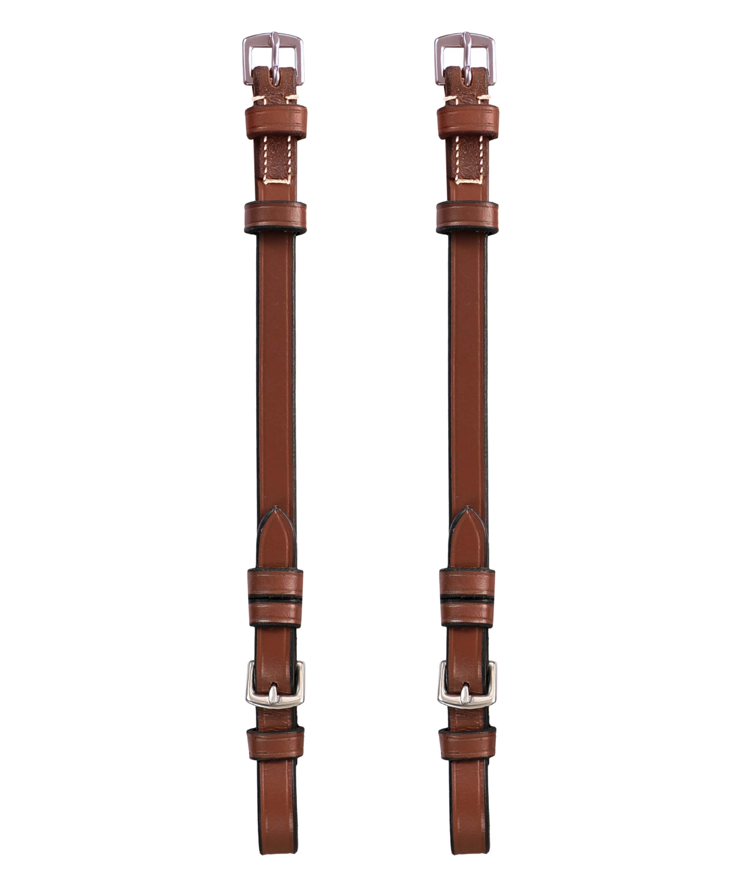ExionPro Bridle Cheek Pieces With Buckle Fastening - White Stitching
