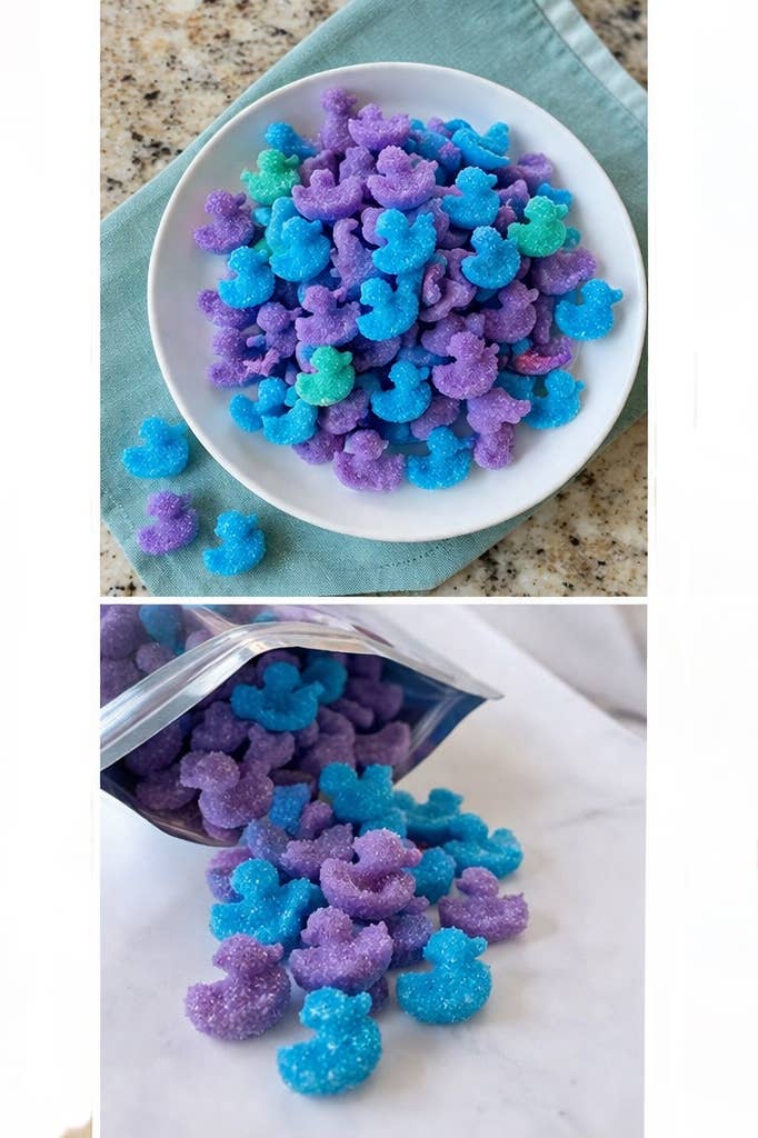 Horse Sugar Treats - Purple & Blue Mini Ducks
