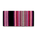 1458-6 Gemini 40x34 New Zealand Wool Saddle Blanket BLK PPL PNK