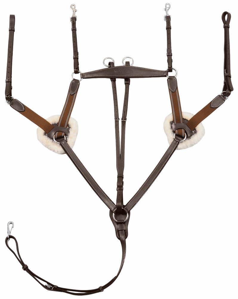 Henri de Rivel Pro 5 Point Elastic Breastplate Martingale