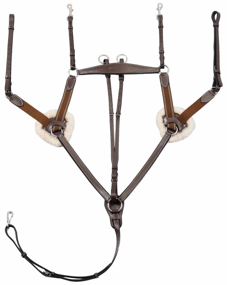 Henri de Rivel Pro 5 Point Elastic Breastplate Martingale