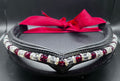 Crimson Bling Browband - Quick Snap Loops (17")