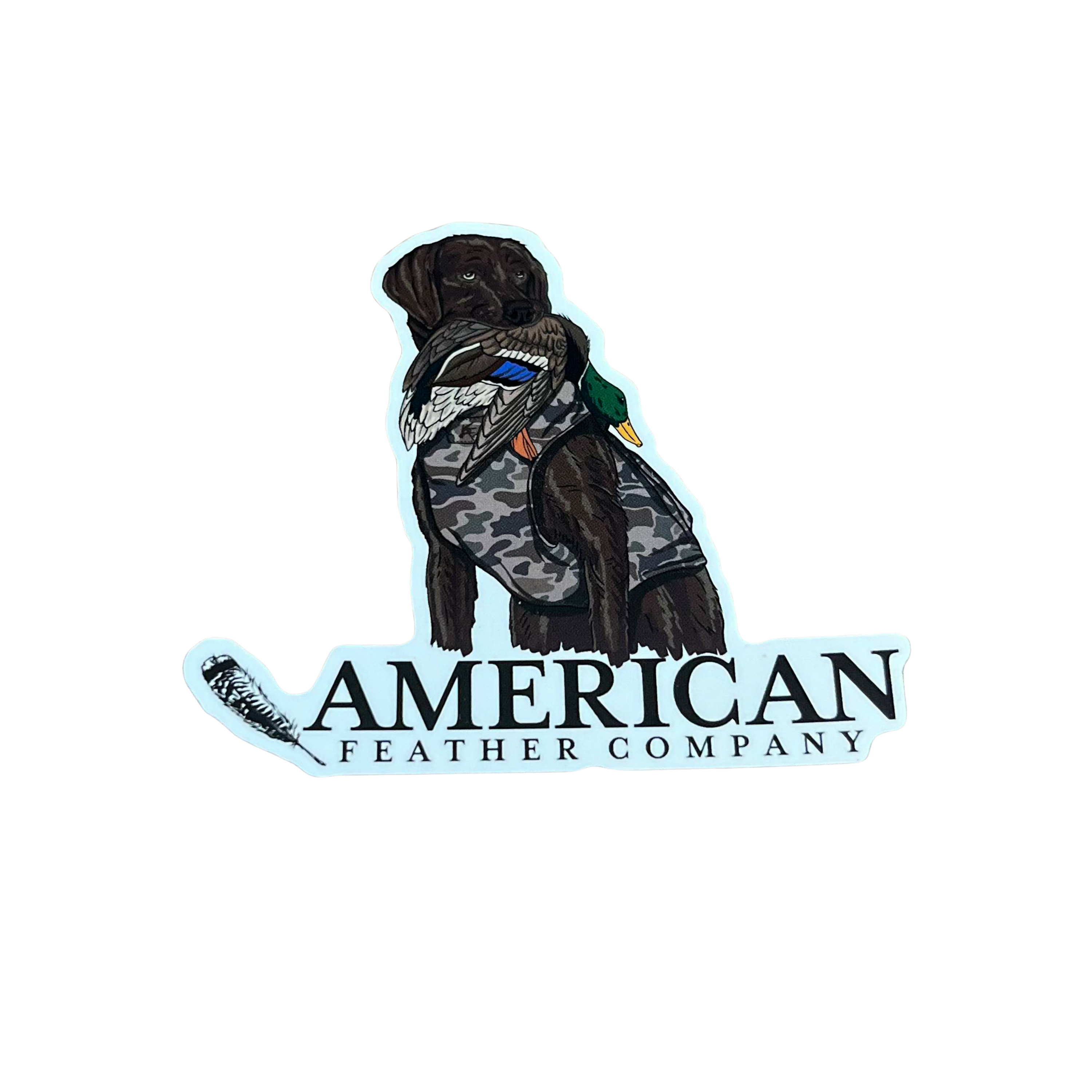 Duck Dog Sticker
