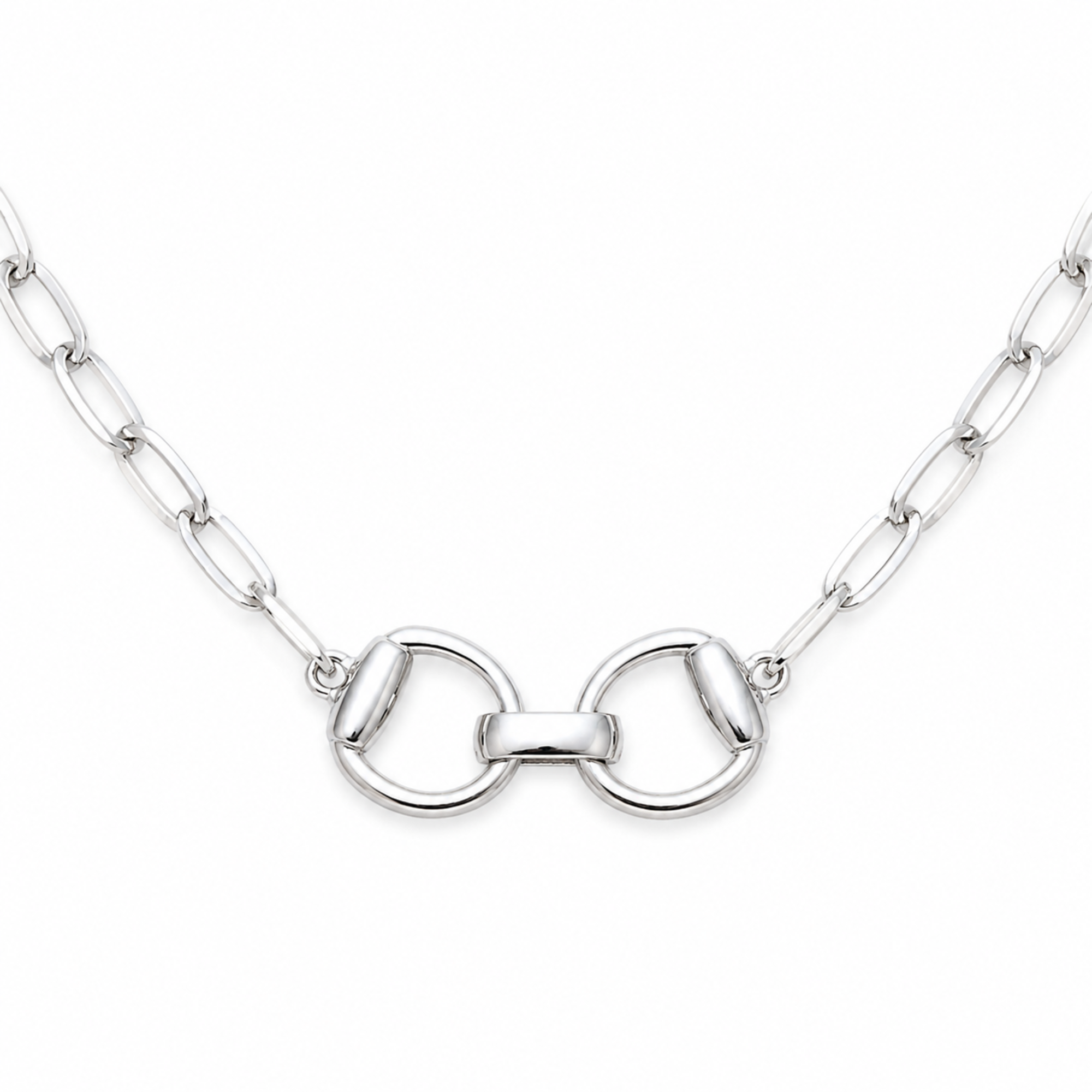 Equestrian Pendant Chain Necklace