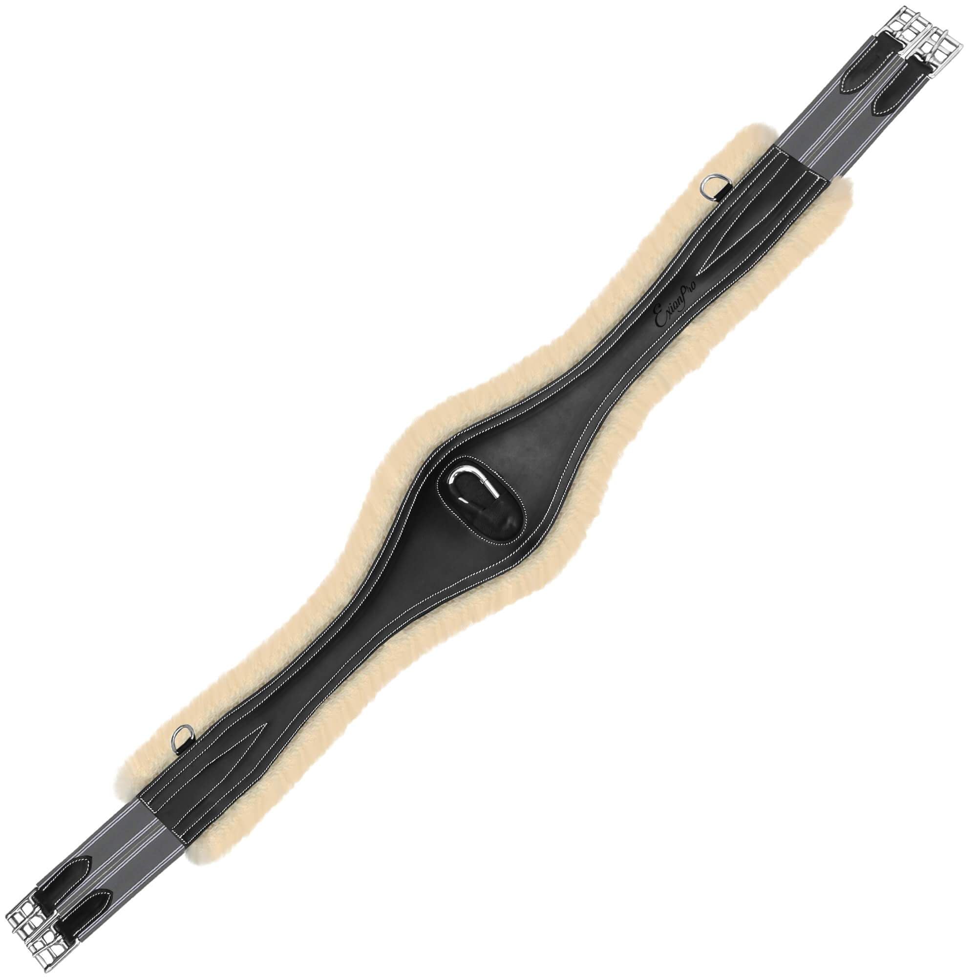 ExionPro 'Snap' Girth - Grey Elastic with White Lines