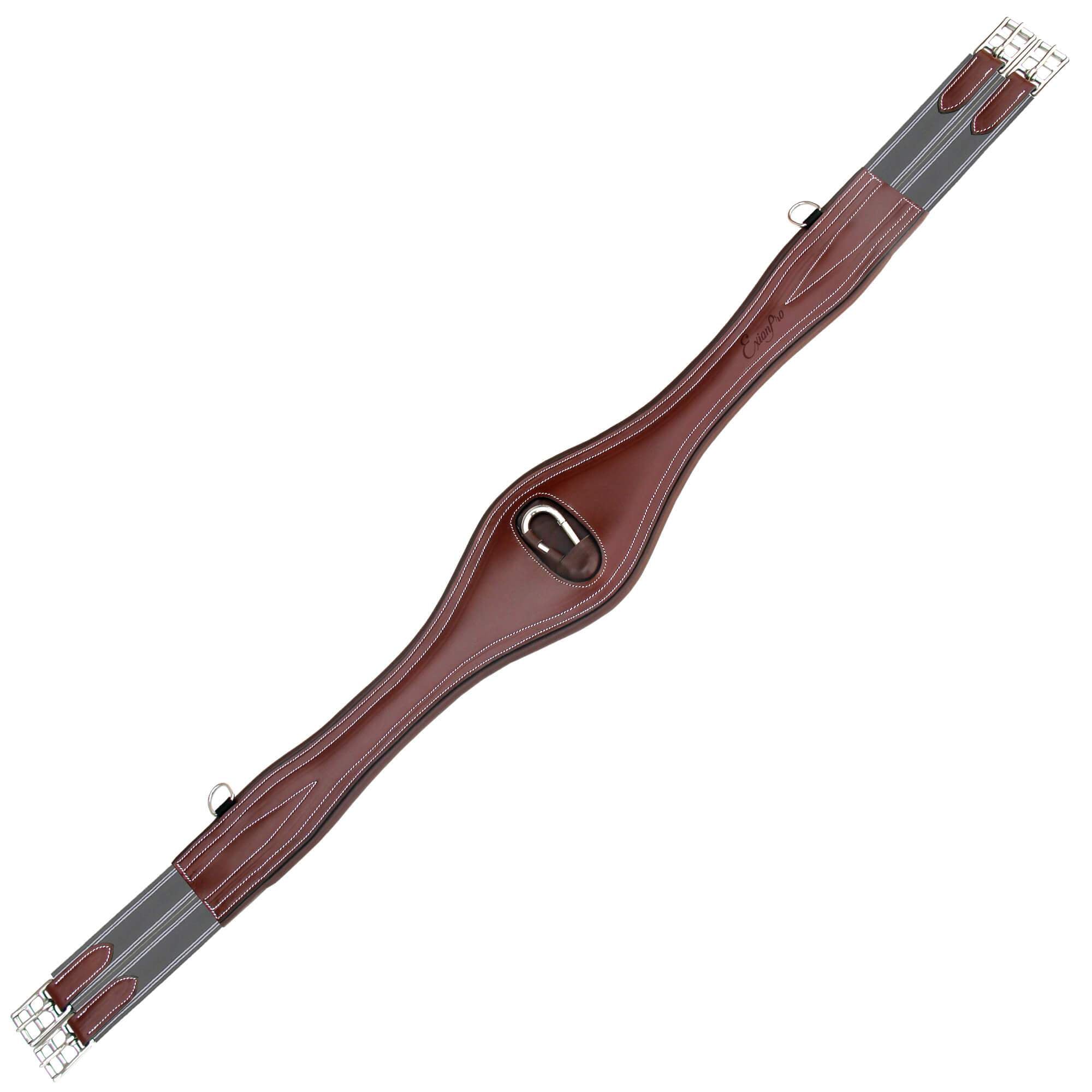 ExionPro 'Snap' Girth - Grey Elastic with White Lines