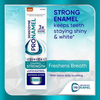 Sensodyne Pronamel Clinical Enamel Strengthening and Whitening Action Toothpaste 3.4oz/3pk - New