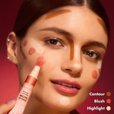 e.l.f. Halo Glow Highlight Beauty Wand Pink Prism 0.33 fl oz - Imperfect Box