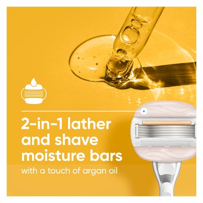 Venus Moistureglide Women's Razor Handle 2 Blade Refills + Shower Holder - Imperfect Box