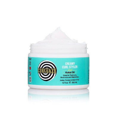 CurlDaze Curl Styler with Kuku Curl Enhancer 12 fl oz - Imperfect Container